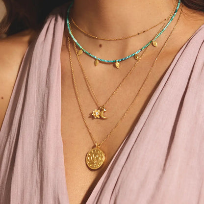 Spirit in Transformation Lotus Moon Necklace, view 3