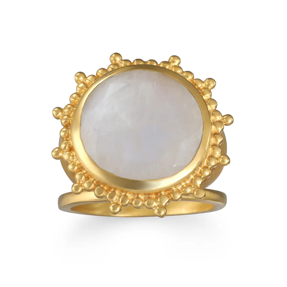 Starburst Moonstone Ring