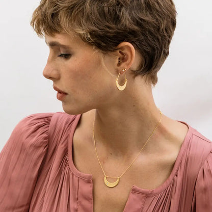 Starlight Crescent Necklace, view 2