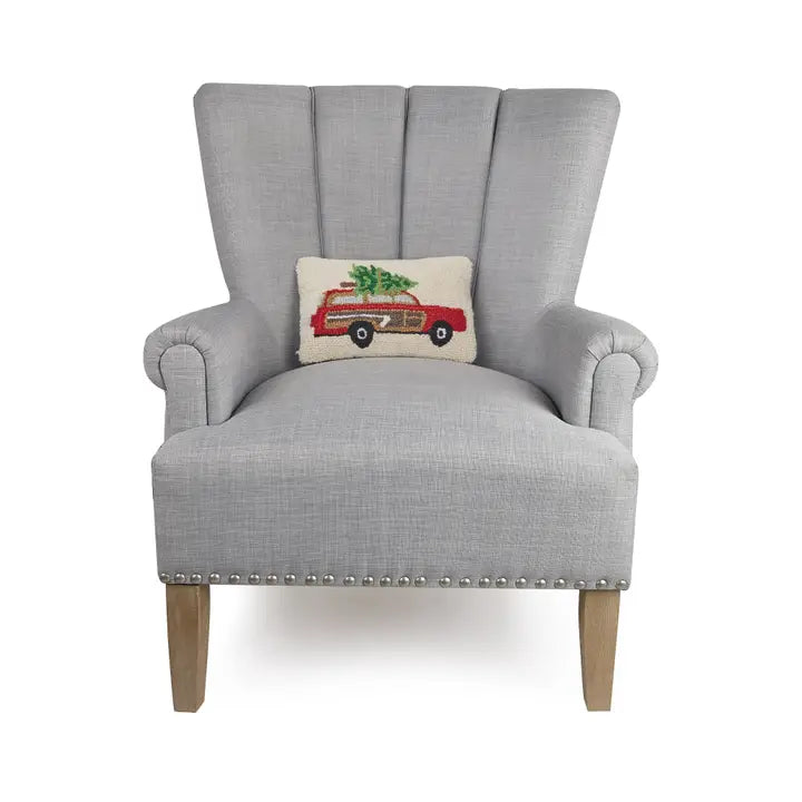 Station Wagon Christmas Tree Hook Pillow