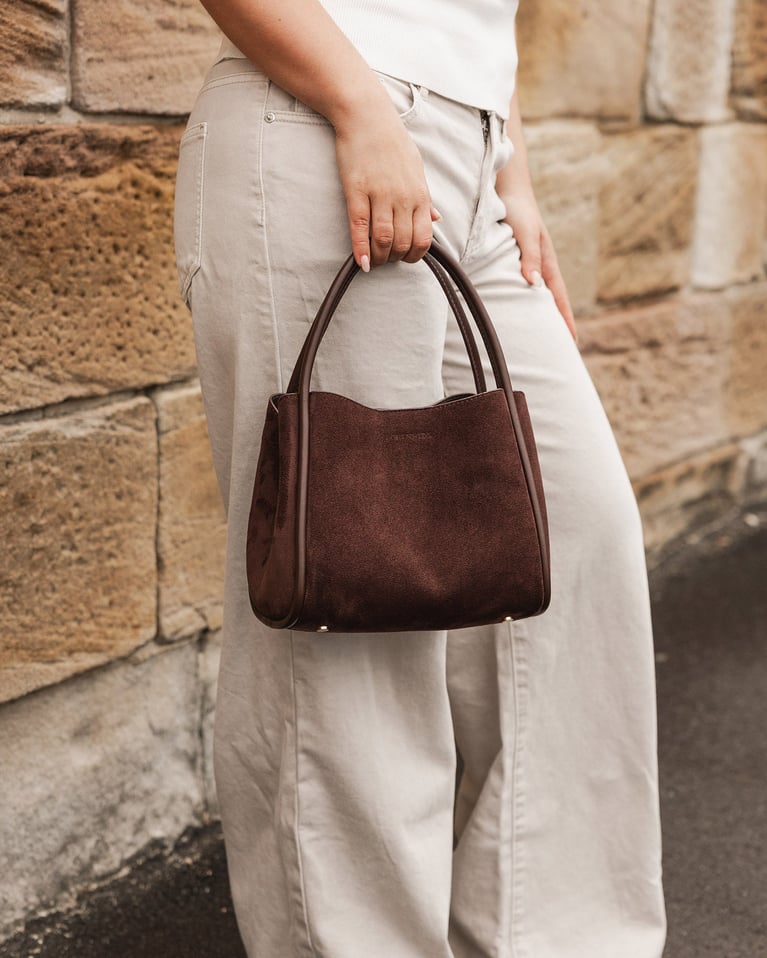 Steffie Suede Mini Tote Bag