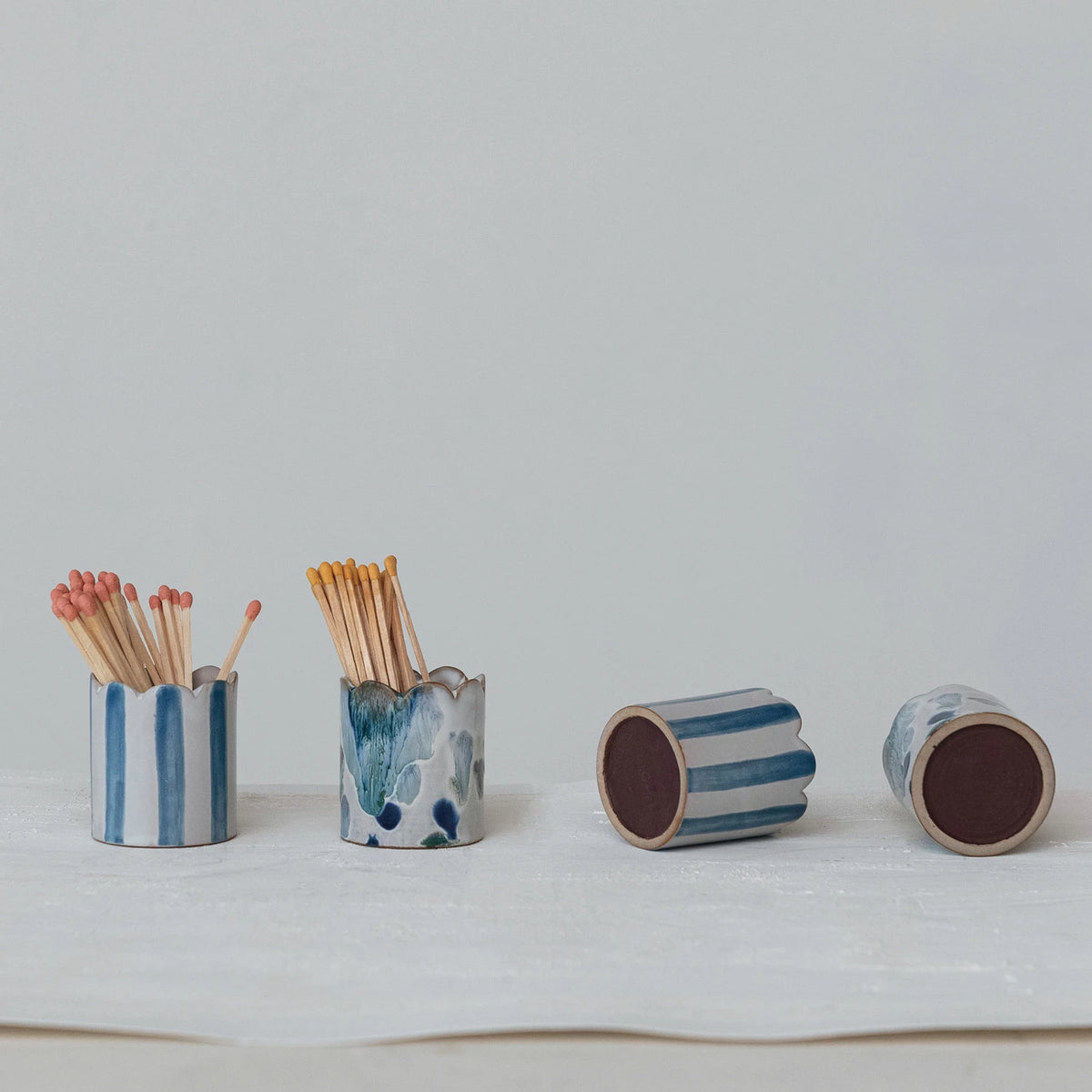 Stoneware Matchstick Holder, view 3