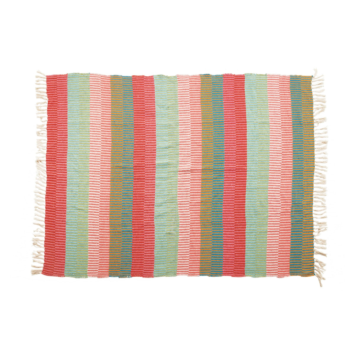 Happy House Throw Blanket  w/ Tassels