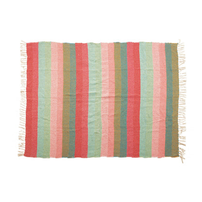 Happy House Throw Blanket  w/ Tassels
