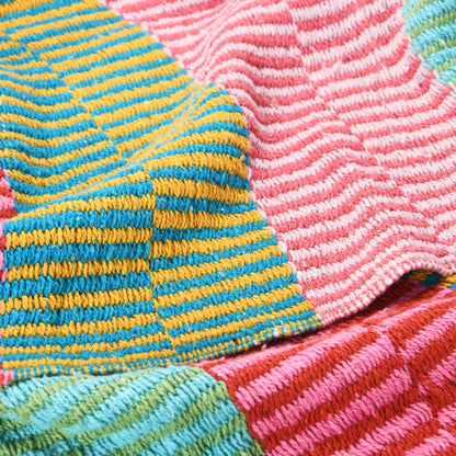 Happy House Throw Blanket  w/ Tassels
