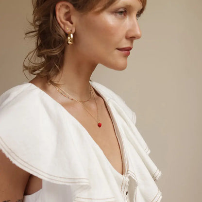 Summer Strawberry Necklace, view 2