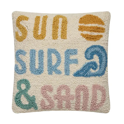 Sun Surf & Sand Hook Pillow