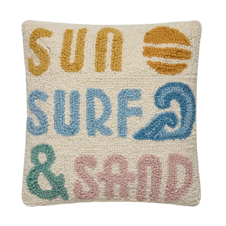 Sun Surf & Sand Hook Pillow
