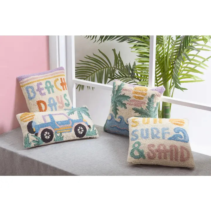 Sun Surf & Sand Hook Pillow