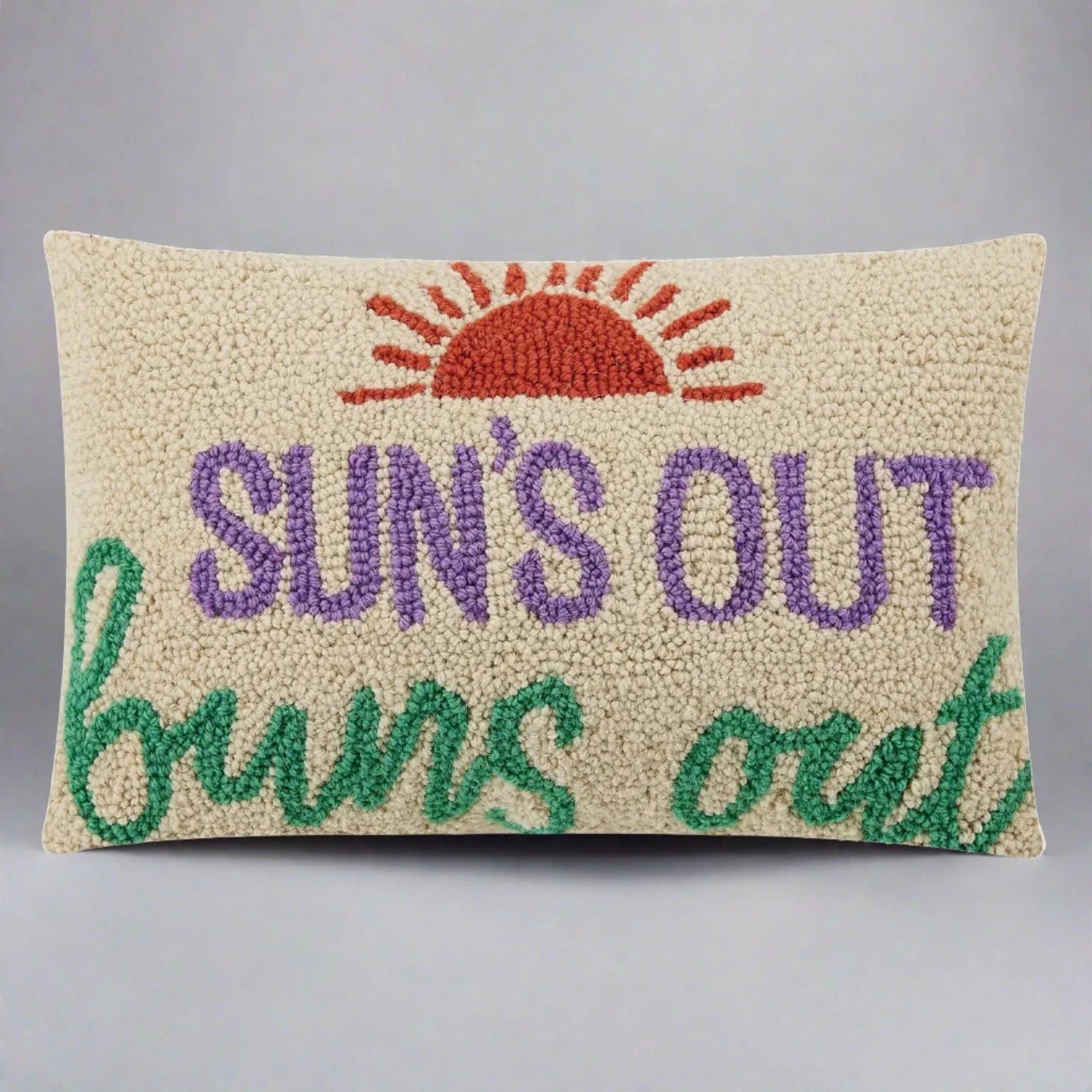 Sun's Out Buns Out Hook Pillow