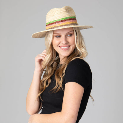 Sunrise Women's Raffia Fedora, view 2