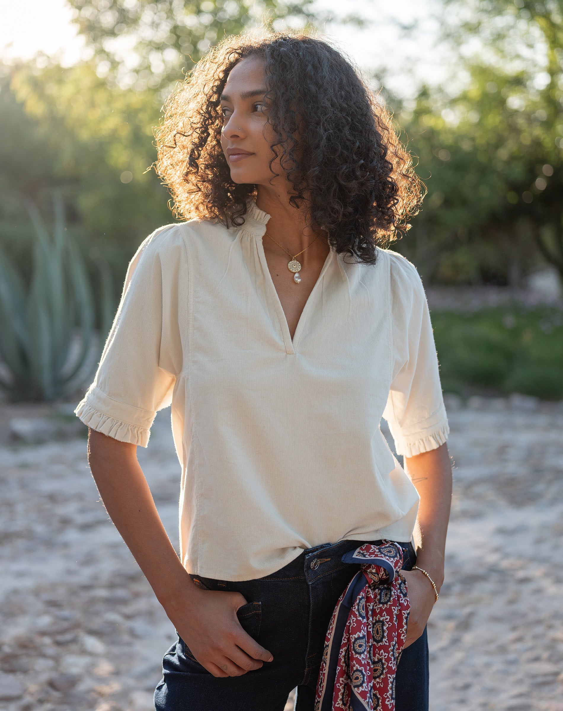 Sweet Clementine V-Neck