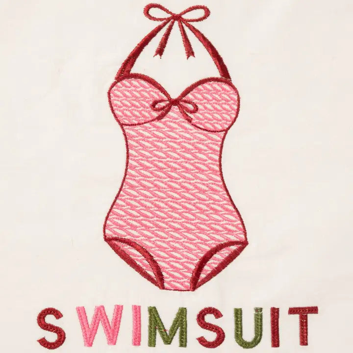 Swimsuit Embroidered Travel Bag