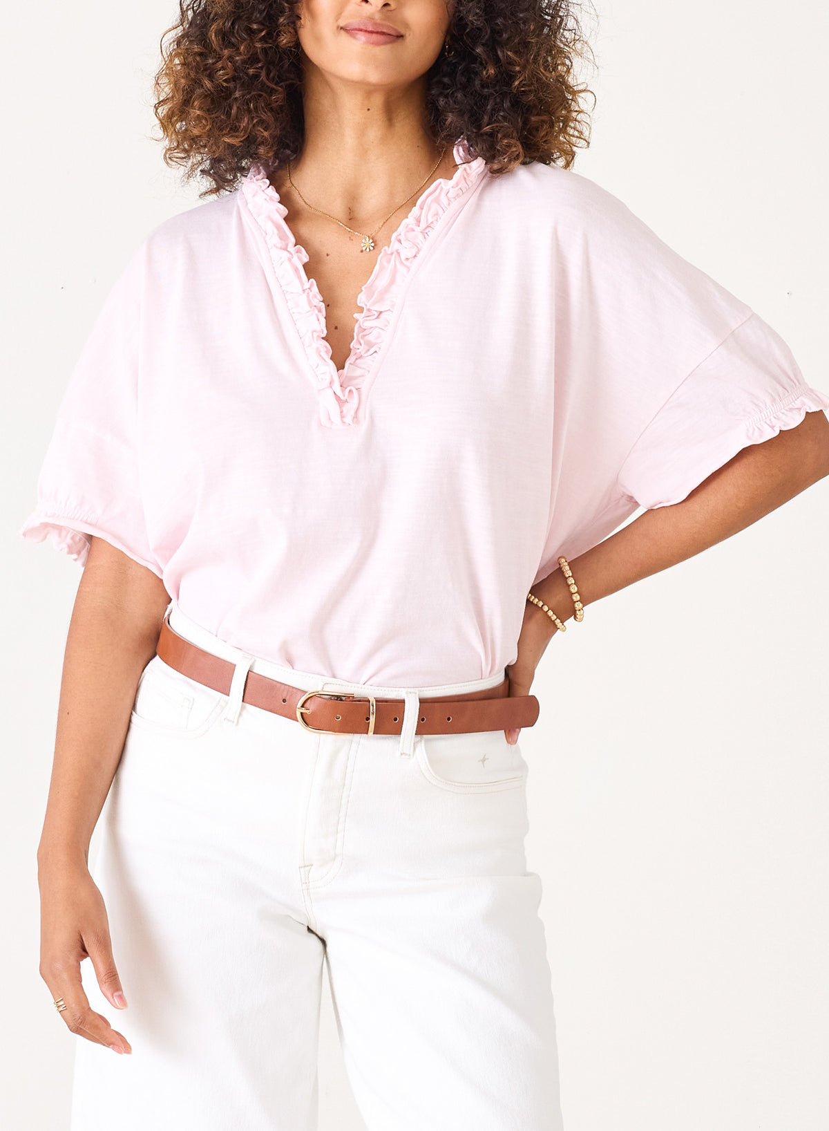 Amelia Ruffle Tee, view 5