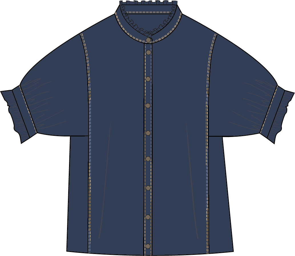 Sweet Clementine Button Up Top, view 7