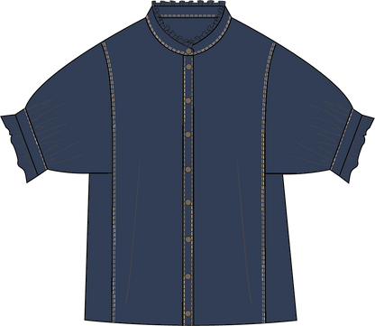 Sweet Clementine Button Up Top, view 7