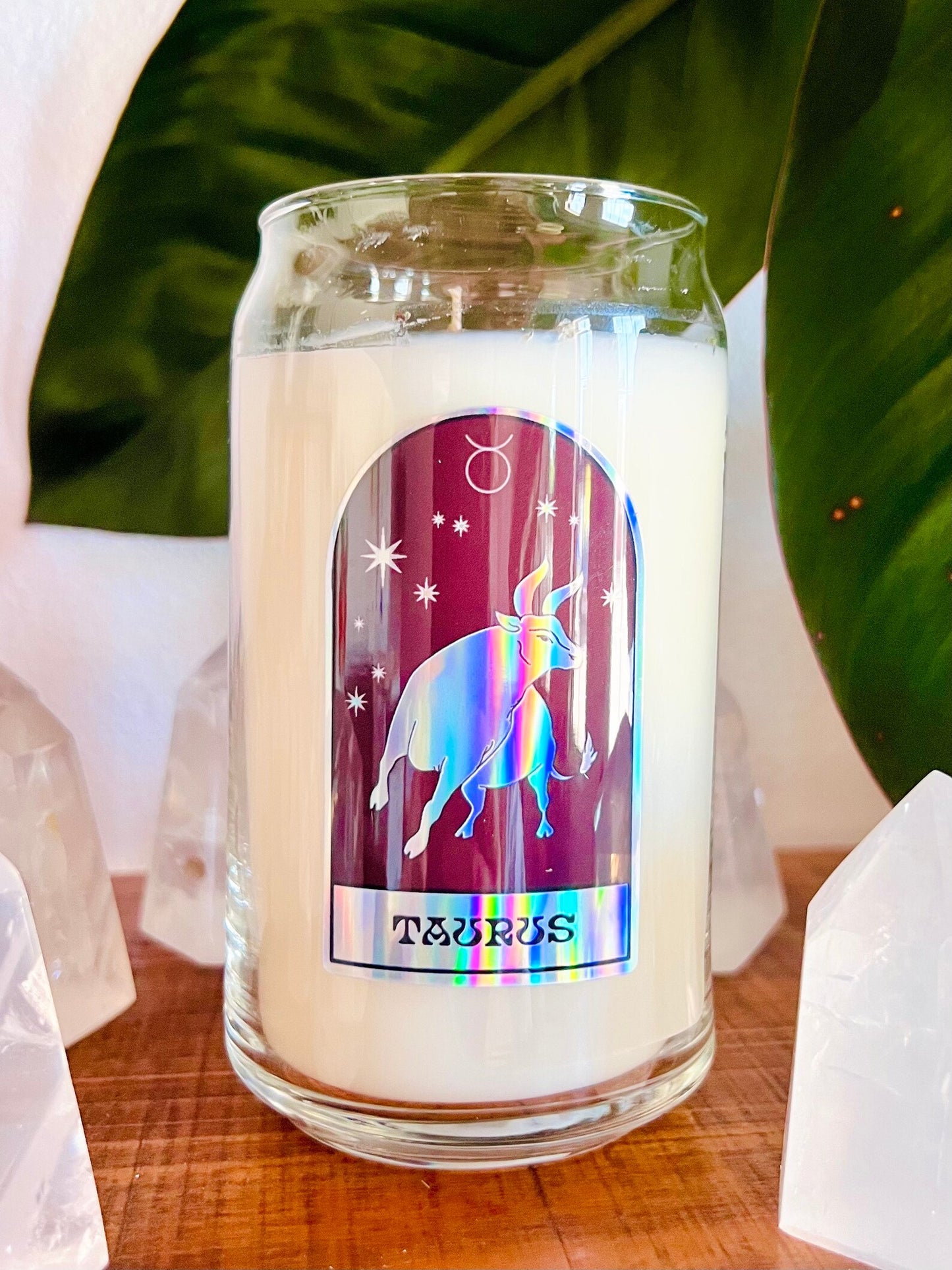 Zodiac Crystal Candle