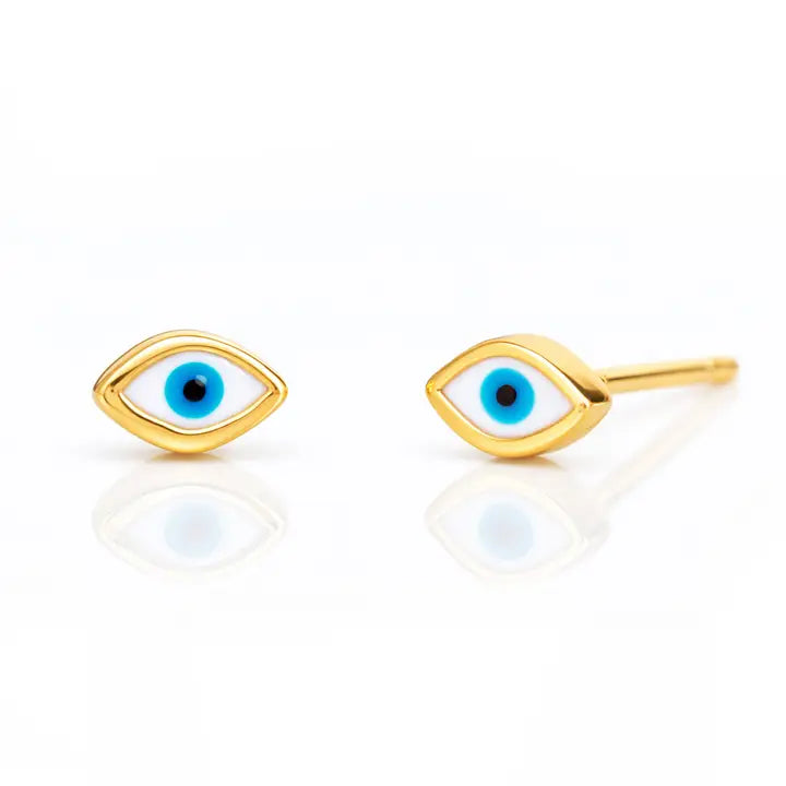 Tear Eye Enamel Stud
