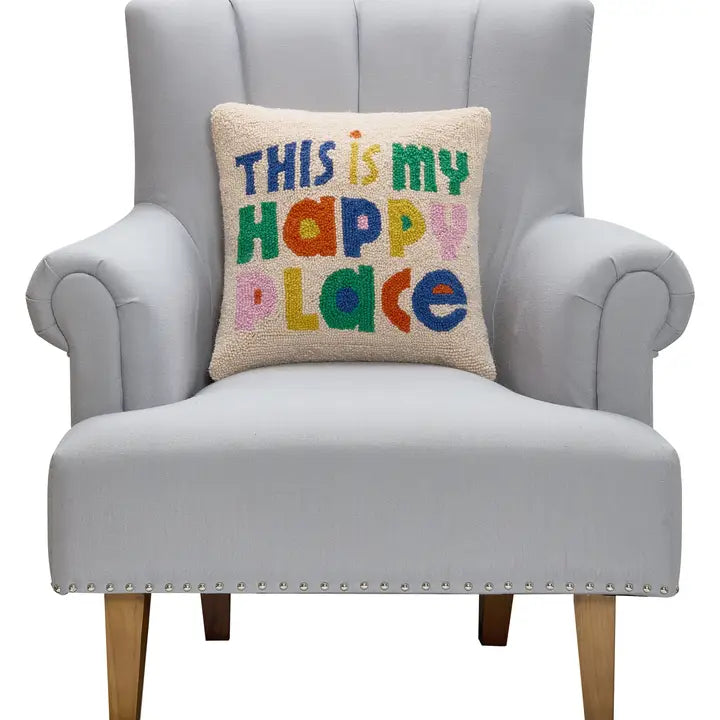 This Is My Happy Place Hook Pillow