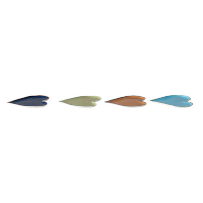 Enameled Metal Heart Tray, view 3