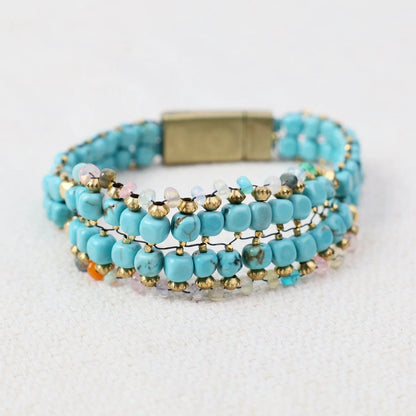 Turquoise & Opal Bracelet