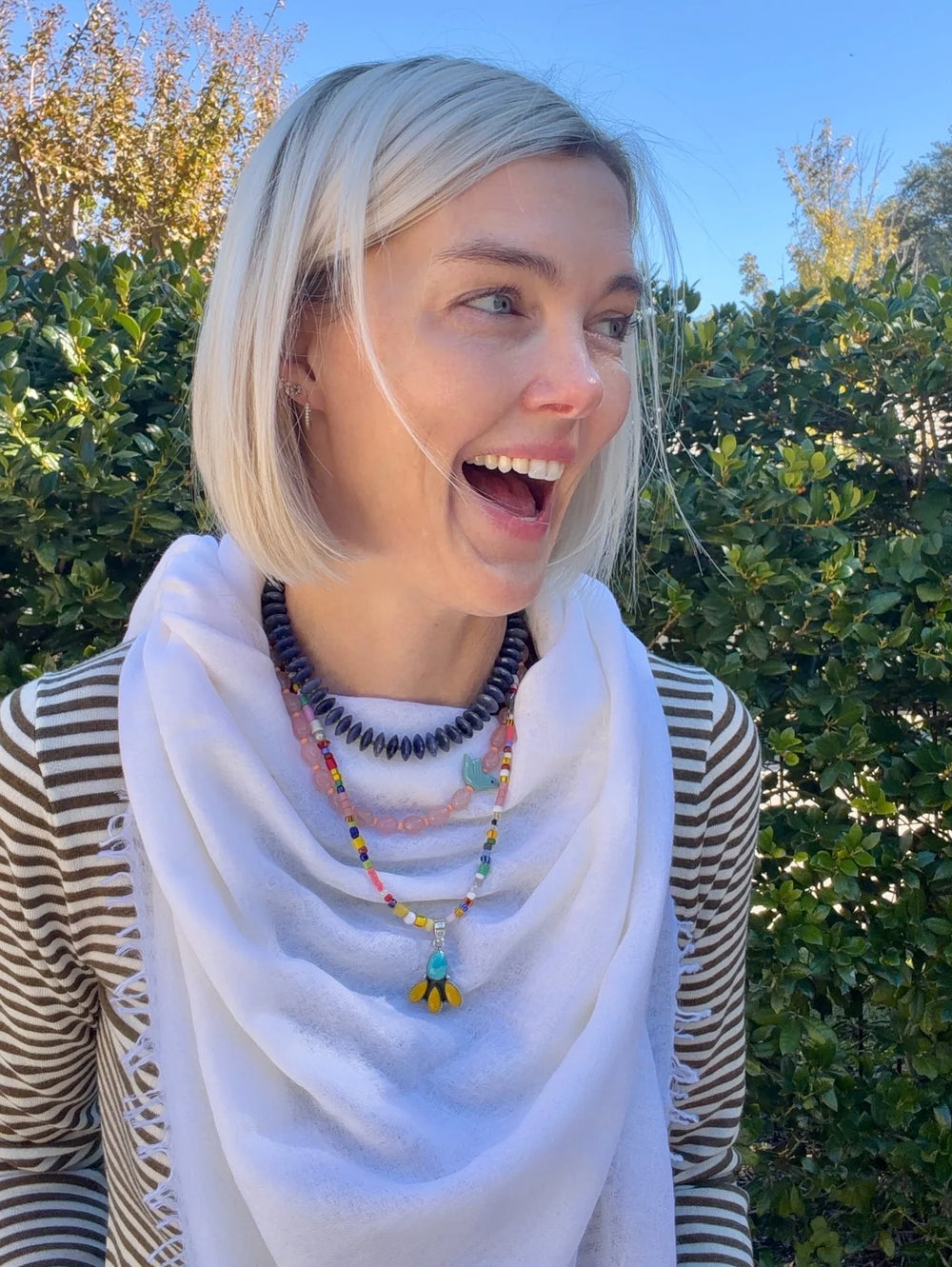 Turquoise and Yellow Drop