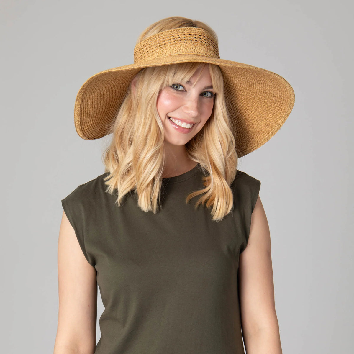 Everyday Wide Brim Roll Up Visor, view 2