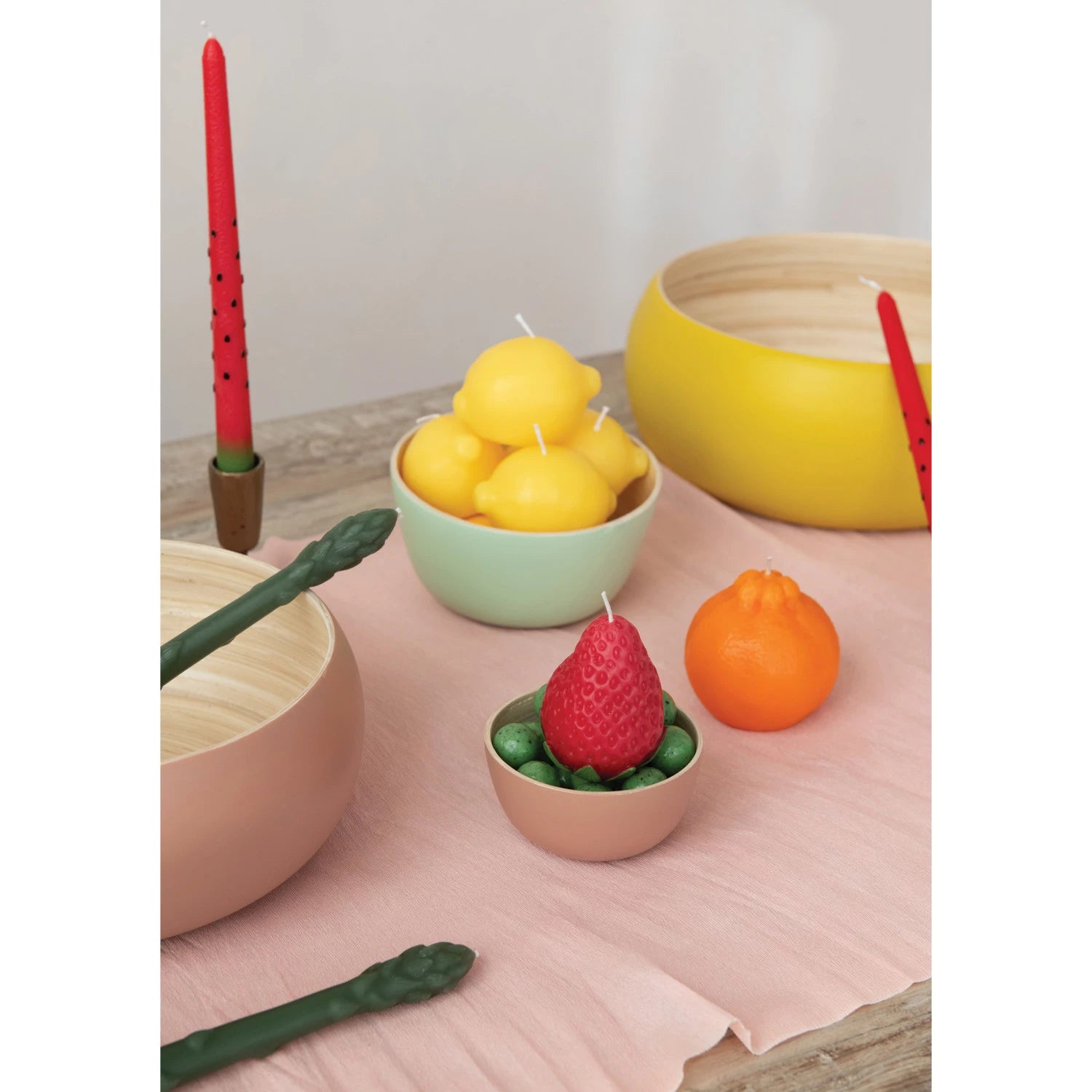 Unscented Fruit-Shaped Candle