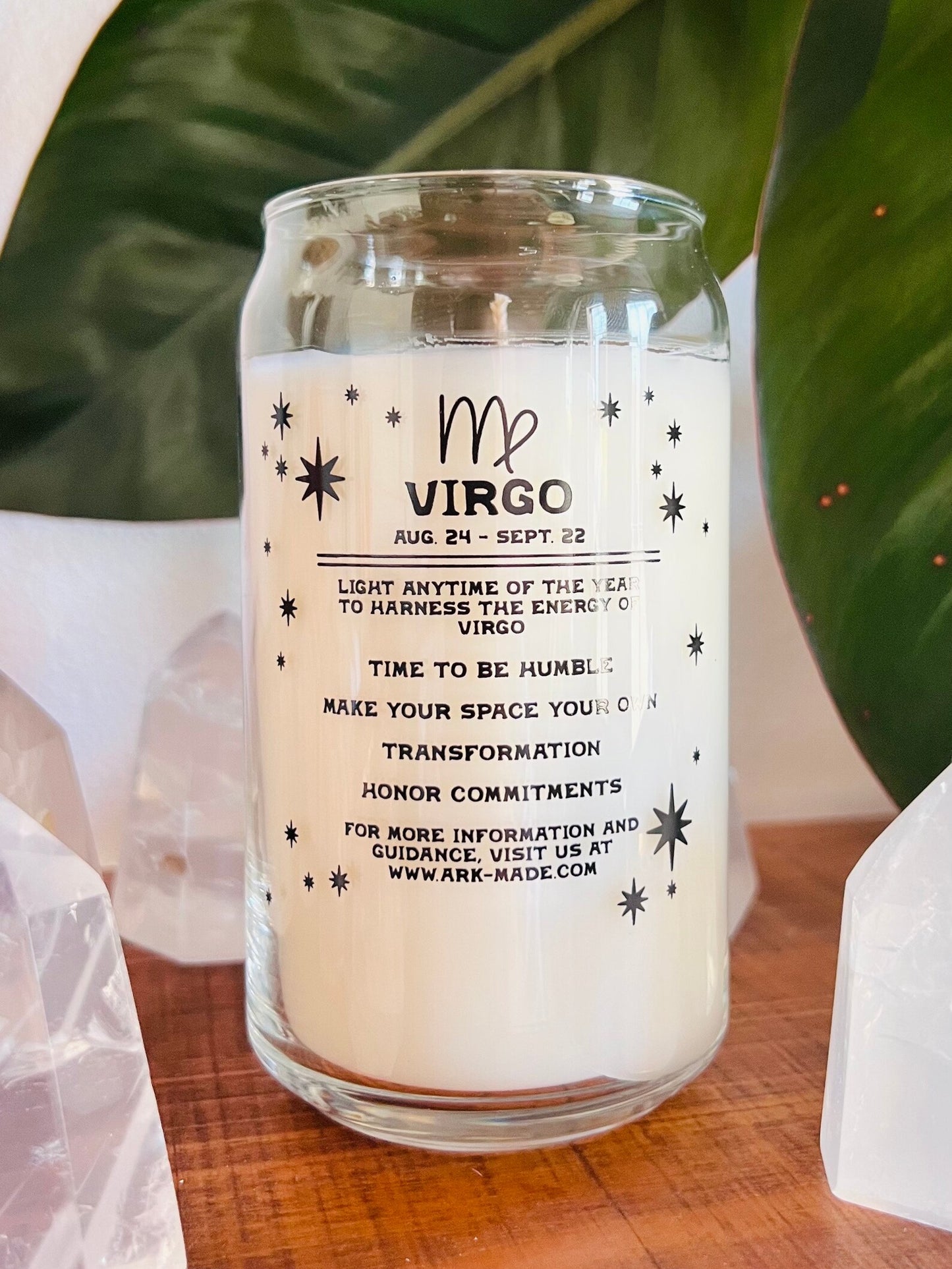 Zodiac Crystal Candle