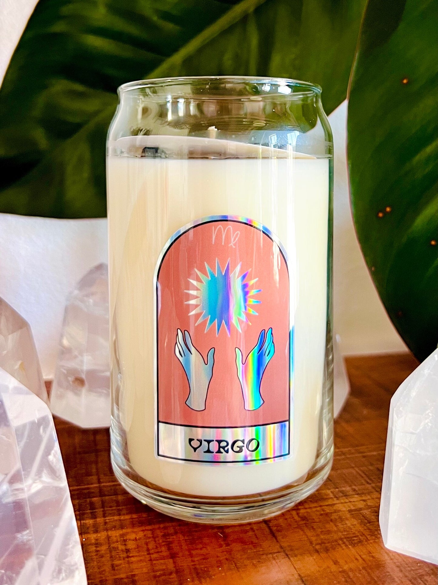 Zodiac Crystal Candle