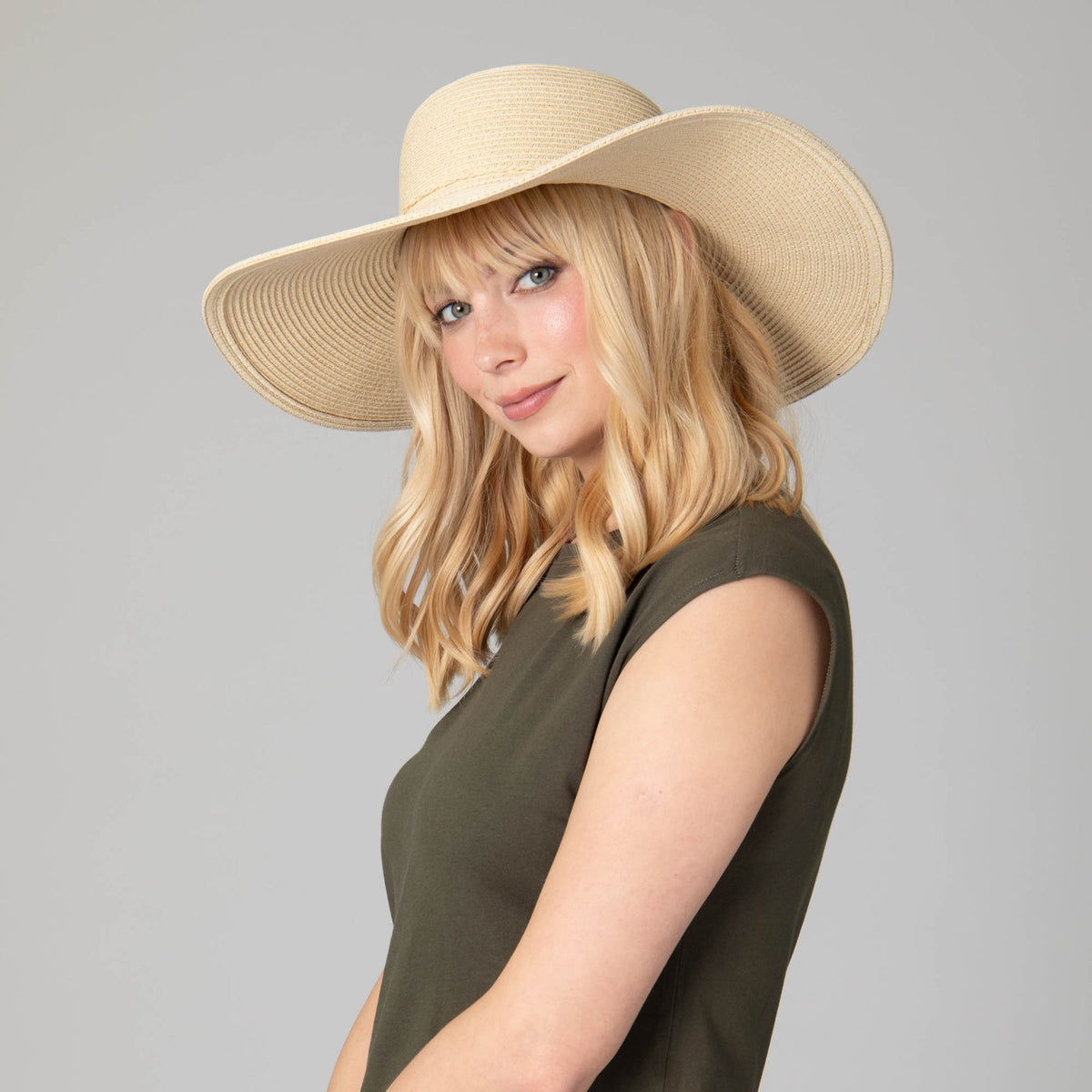 Water Repellent Floppy Hat with Tie