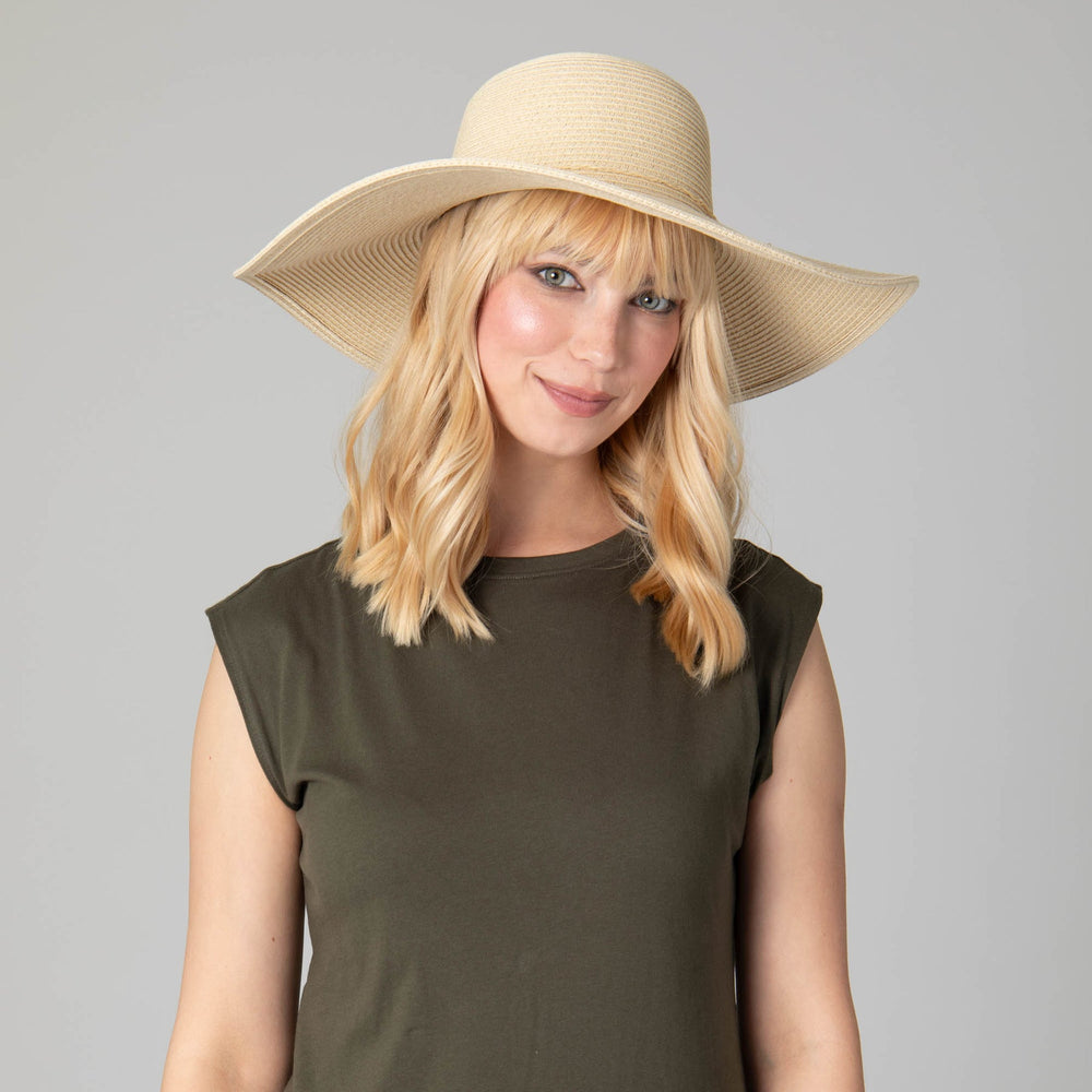 Water Repellent Floppy Hat with Tie