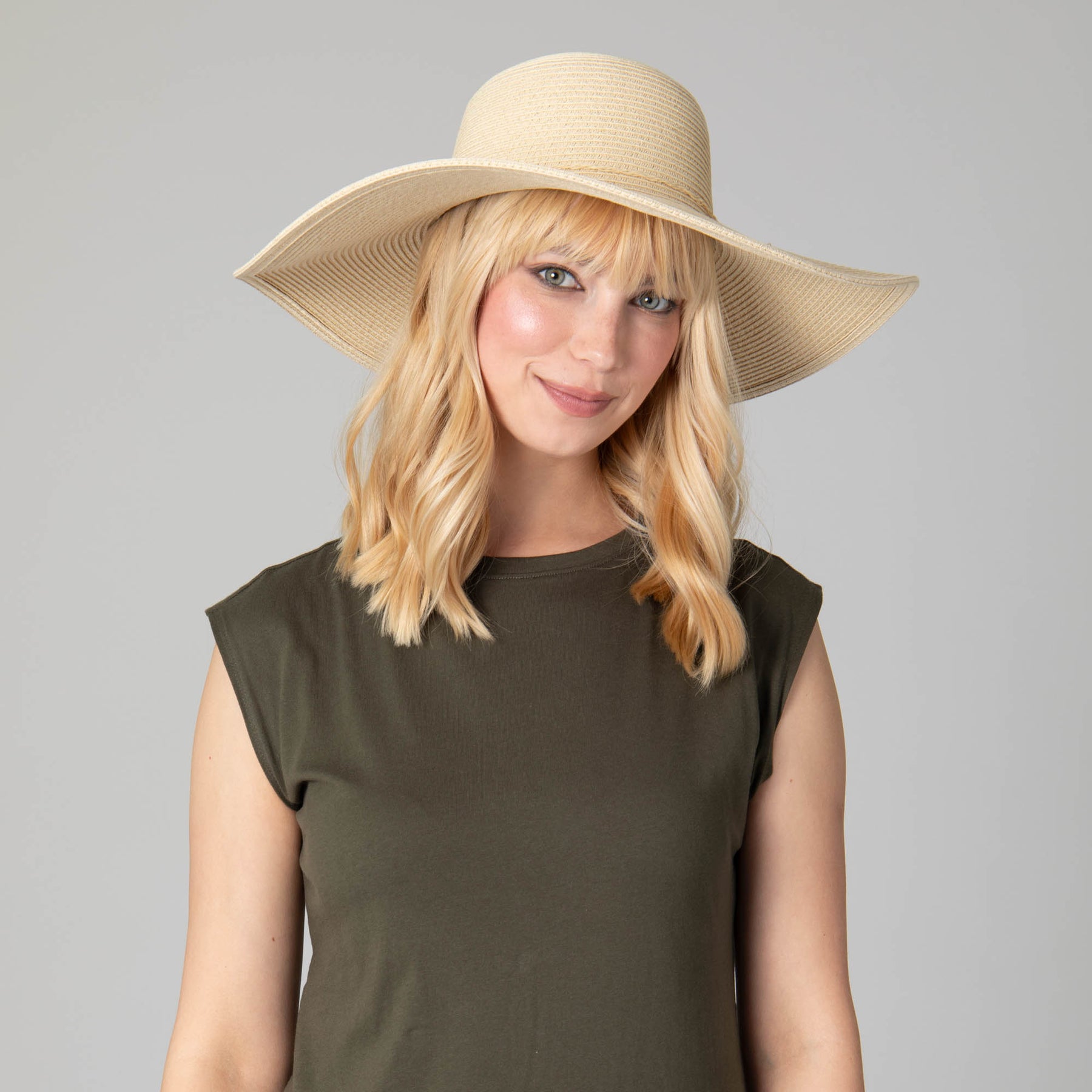 Water Repellent Floppy Hat with Tie