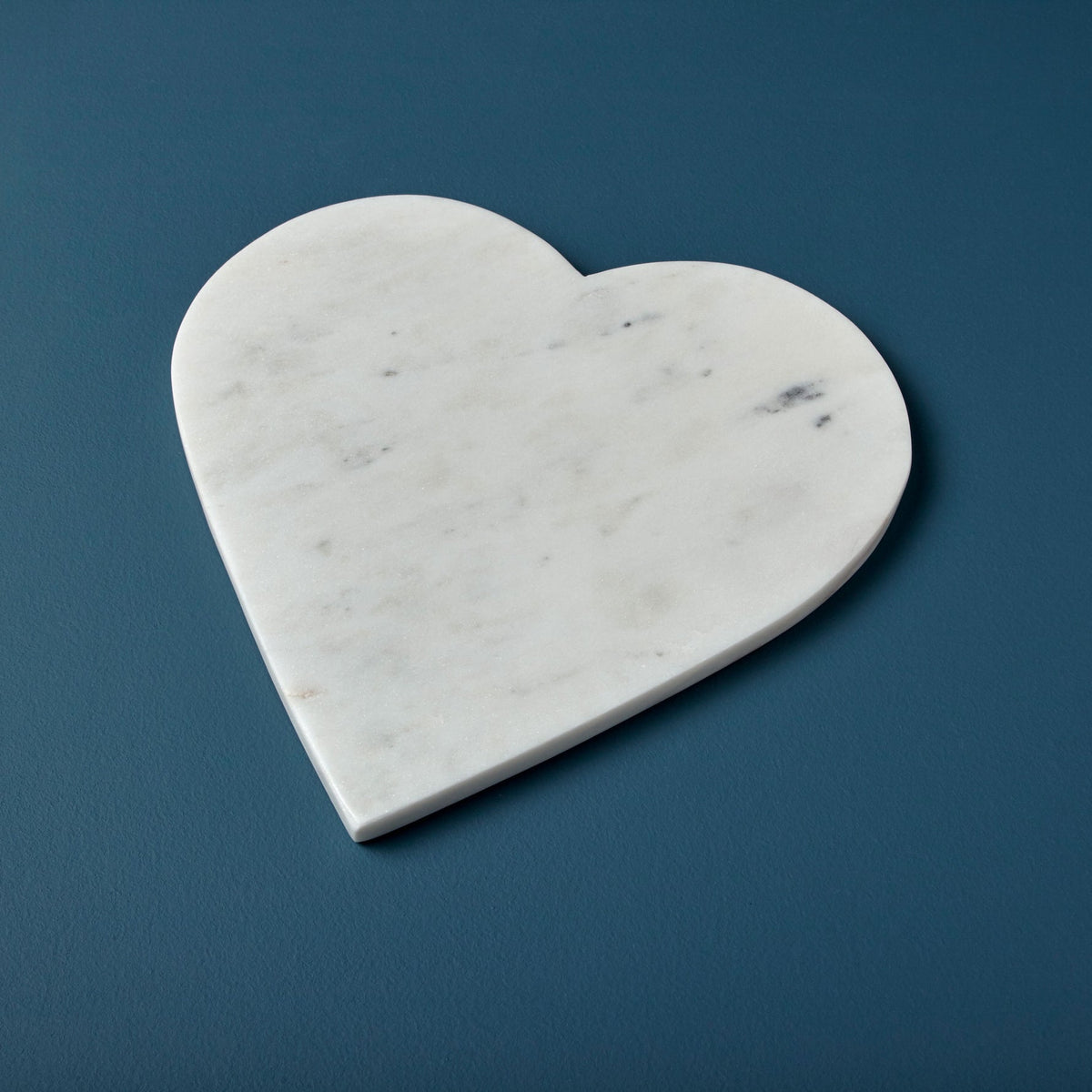 White Marble Heart Serving Board, view 2
