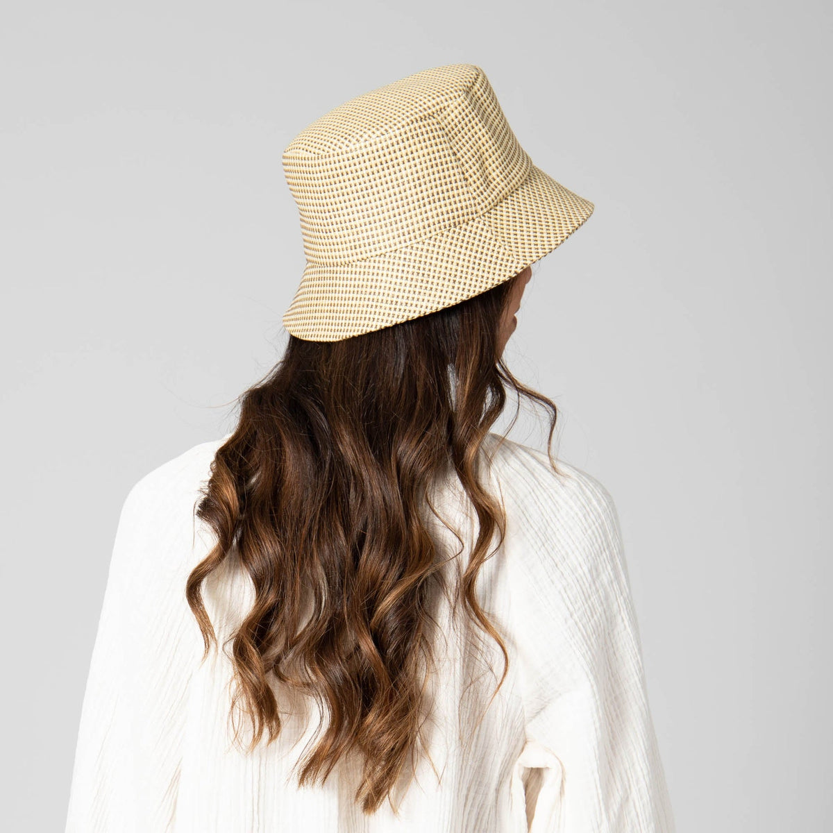 Textured Woven Bucket Hat, view 3