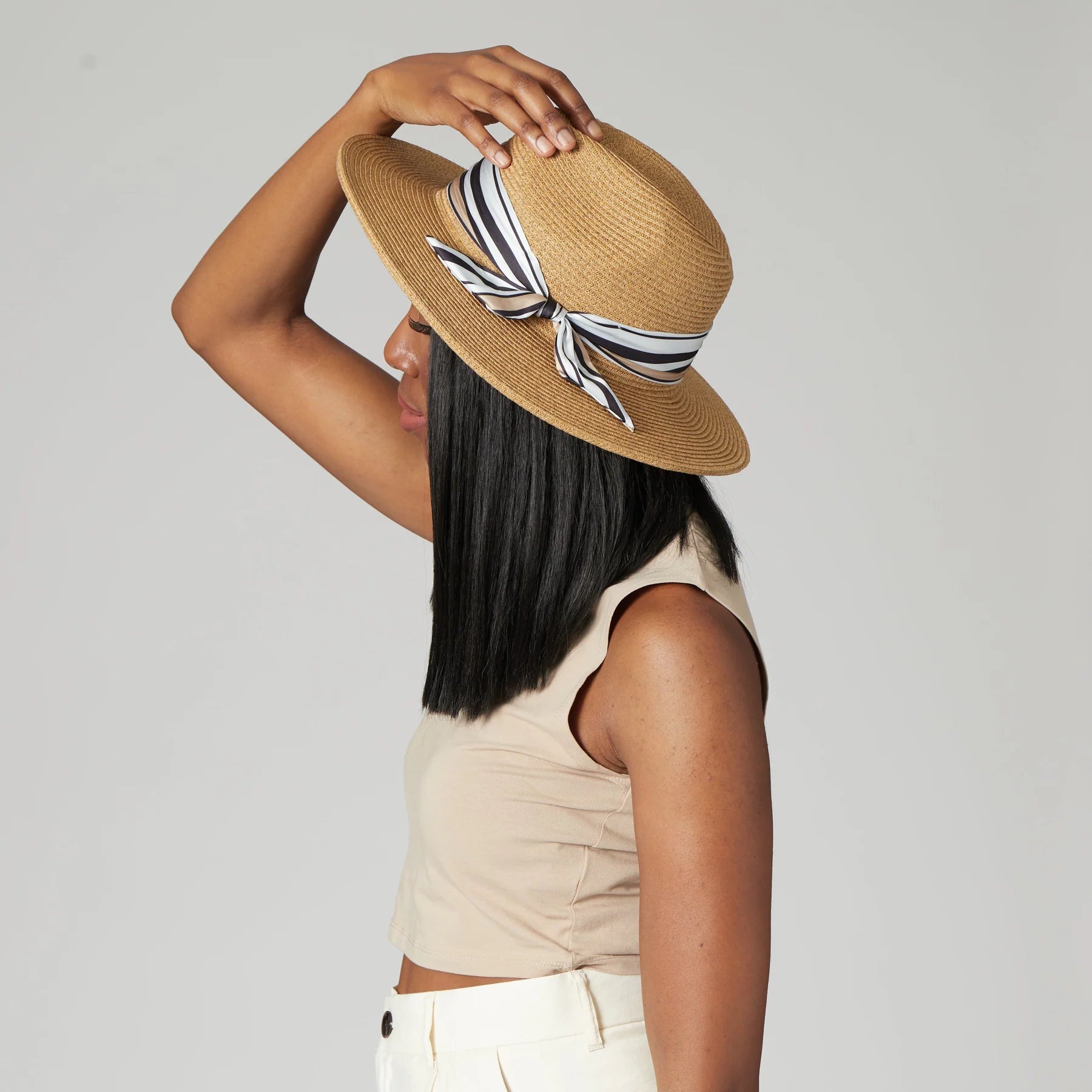 Ultrabraid Fedora Removable Silky Scarf