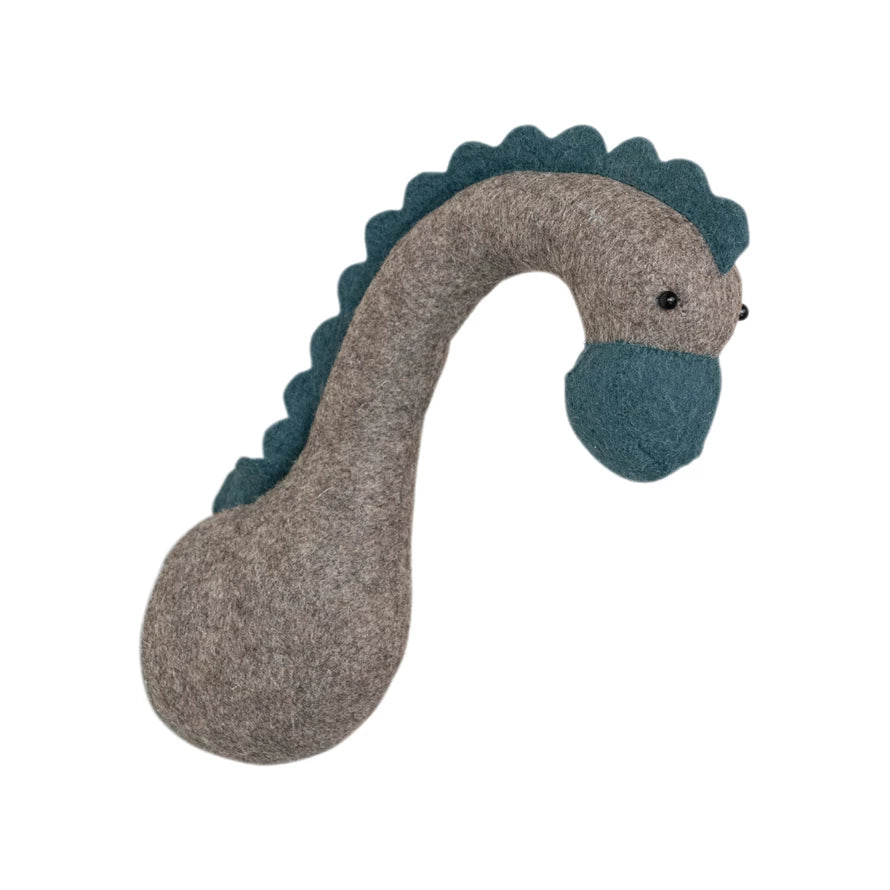 Felt animal head wall decor handmade from wool — dog design
