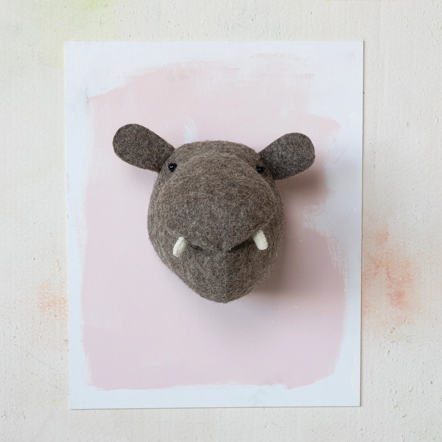 Wool Felt Animal Head Wall Decor