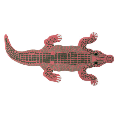 Wool Tufted Crocodile Rug