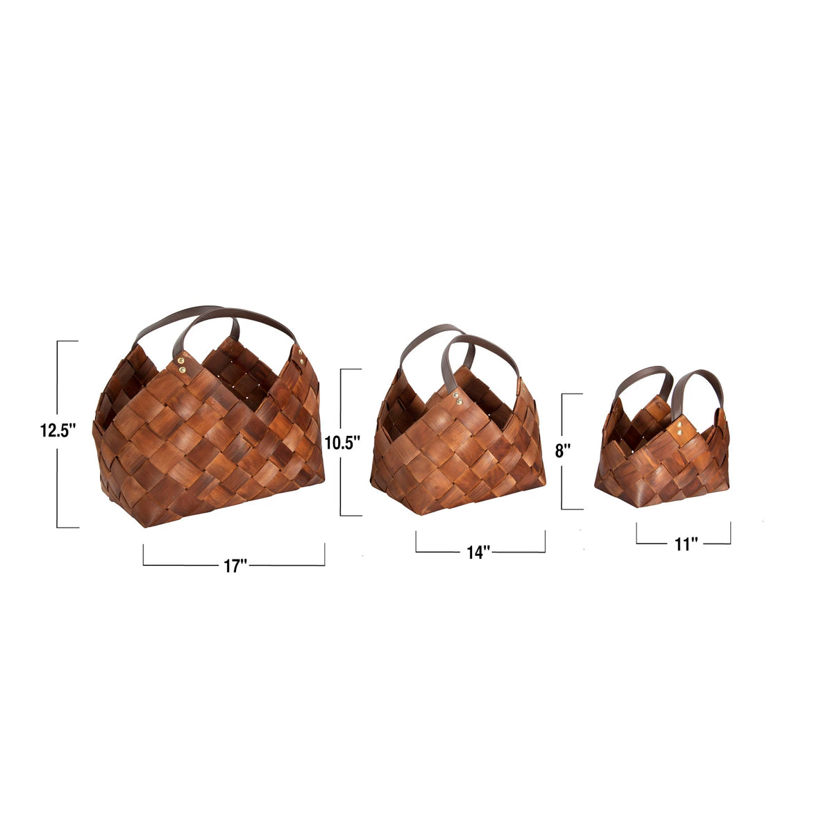 Woven Baskets with Handles, view 4