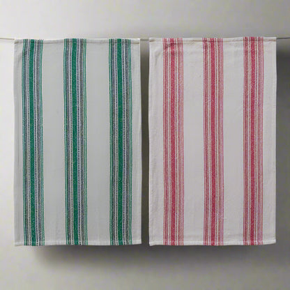 Striped Cotton Flour Sack Tea Towel