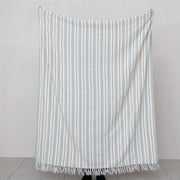 Woven Recycled Cotton Striped Throw