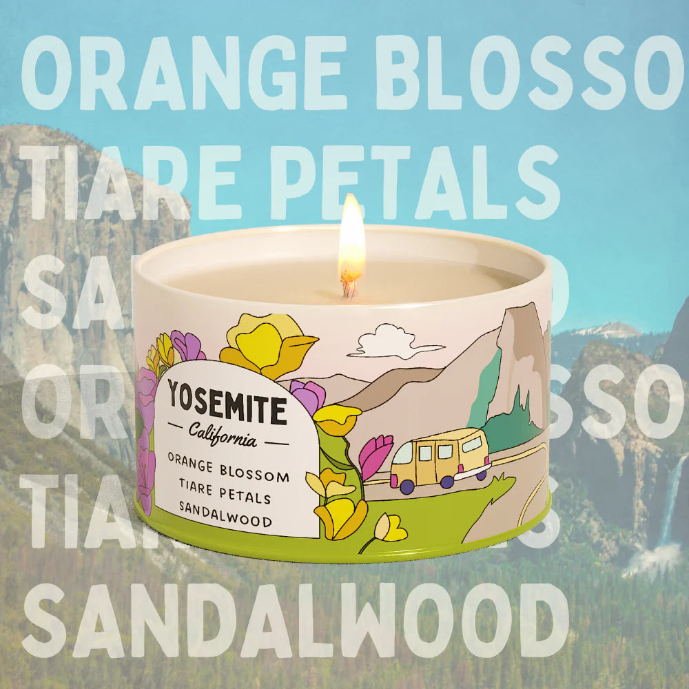 Postcards Travel Candle
