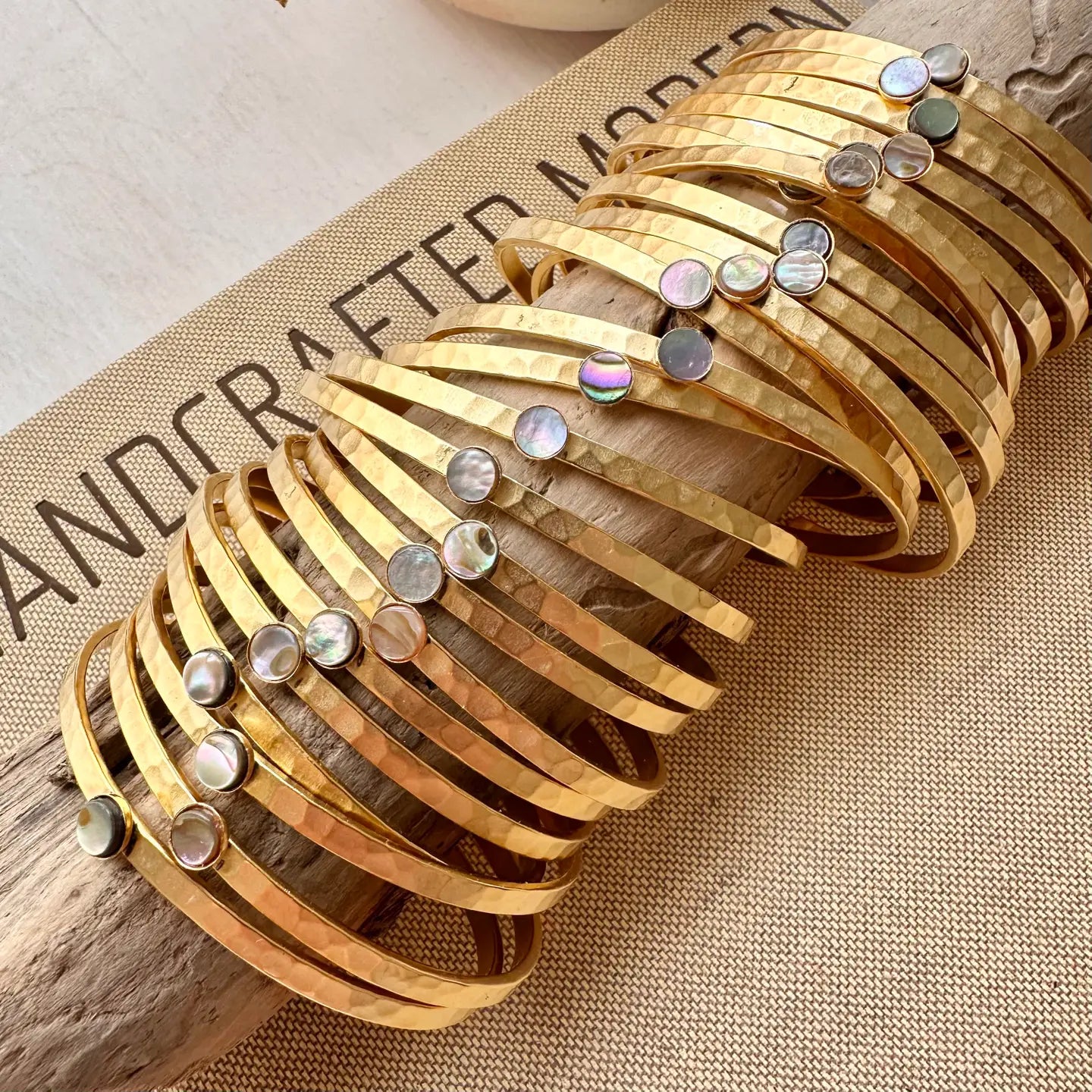 Round Stone Cuffs