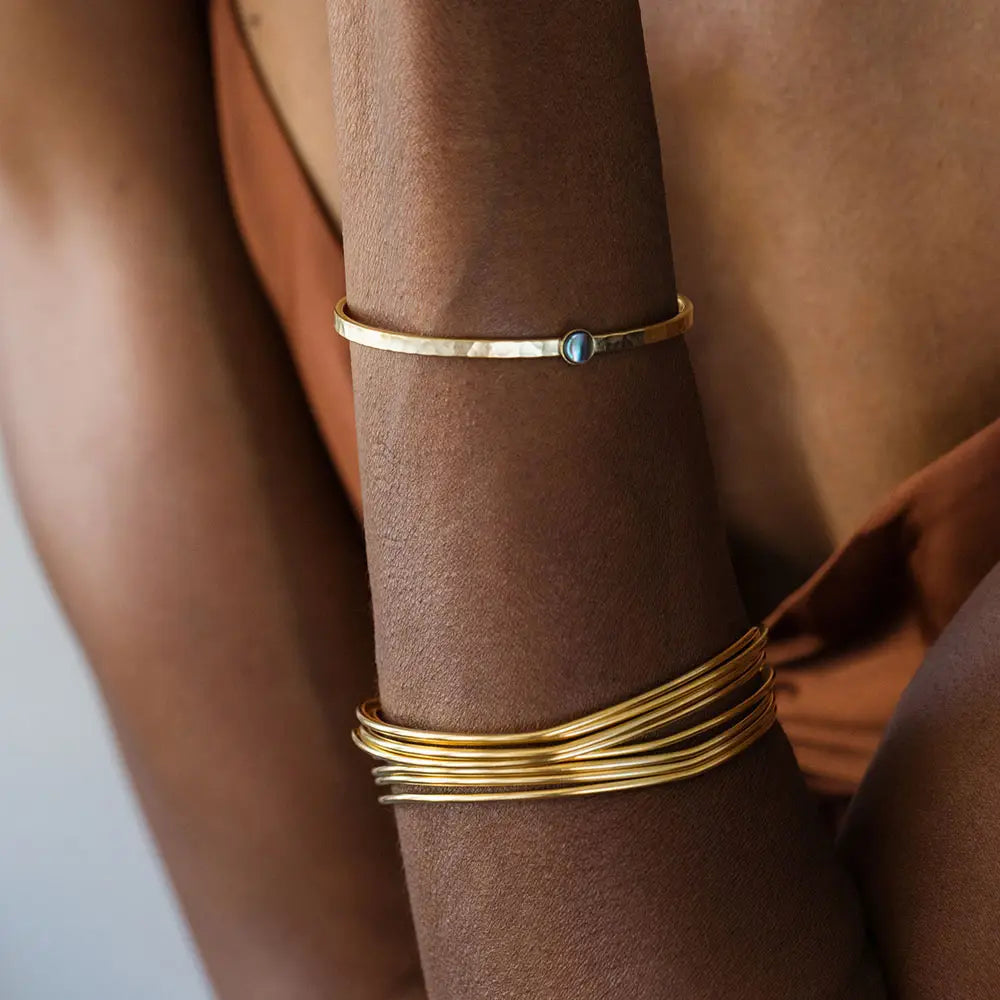 Round Stone Cuffs