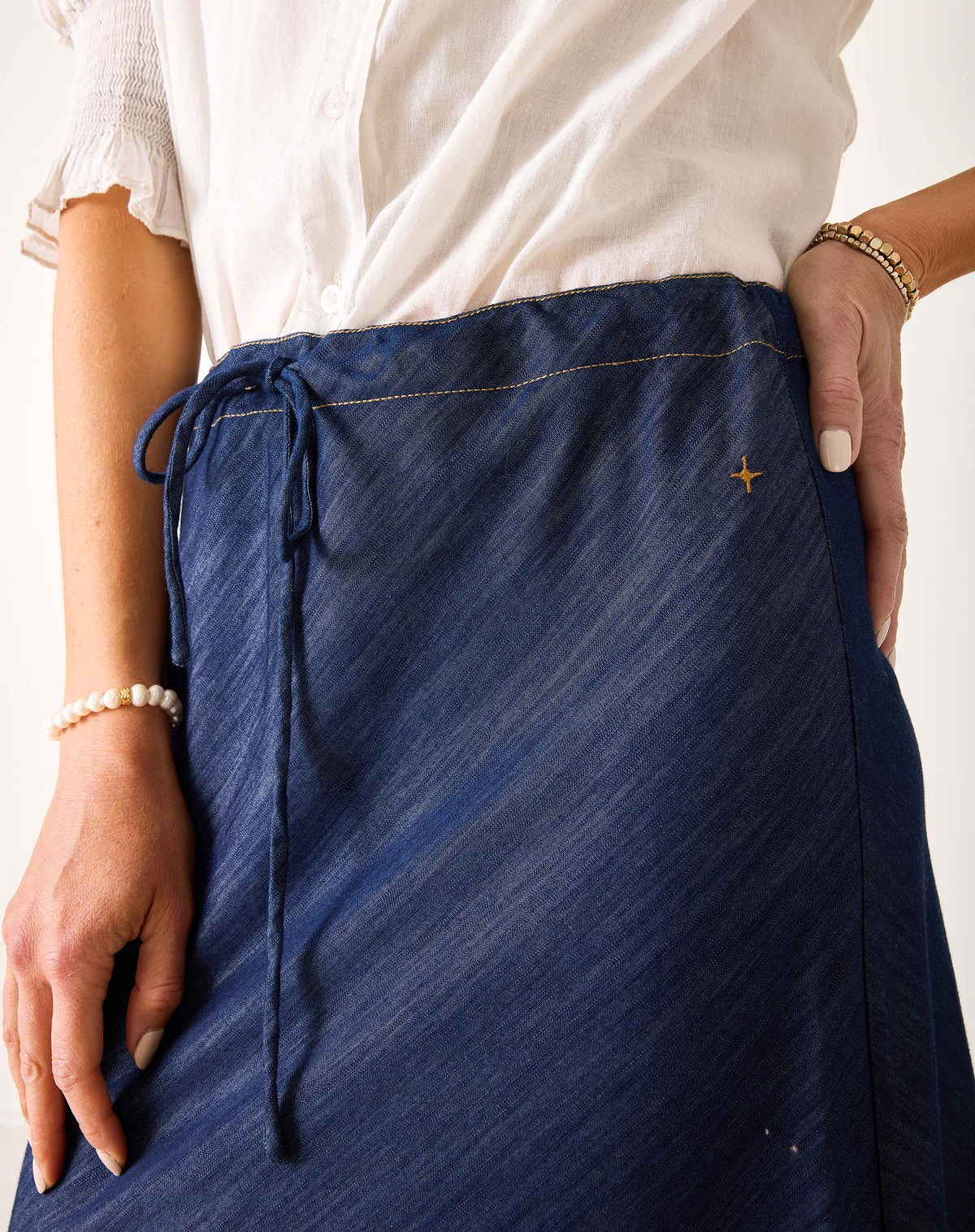 Aix Maxi Skirt - Night Rain, view 4