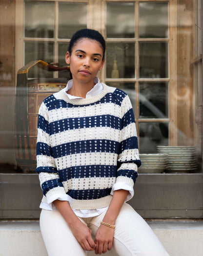 Amalfi Cotton Crochet Sweater