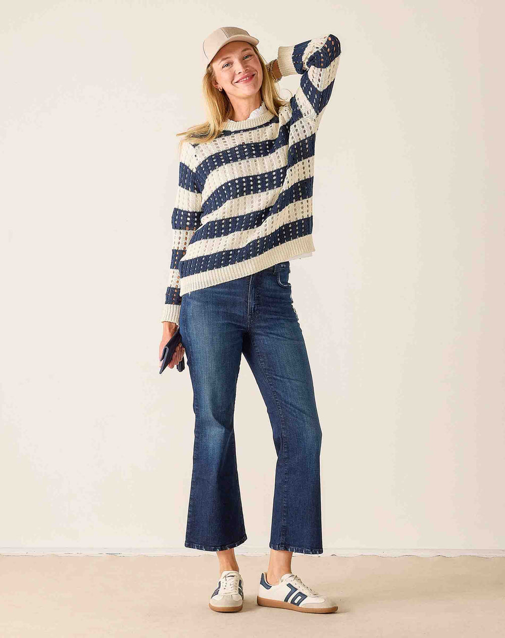 Amalfi Cotton Crochet Sweater