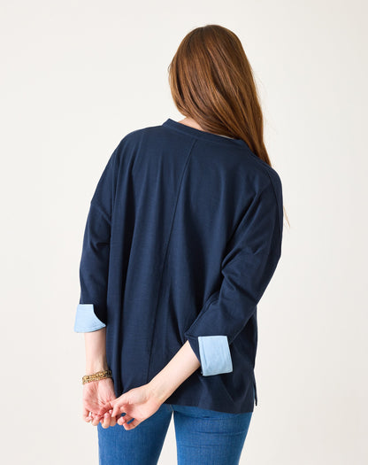 Amelia Long Sleeve Cuff Tee, view 7
