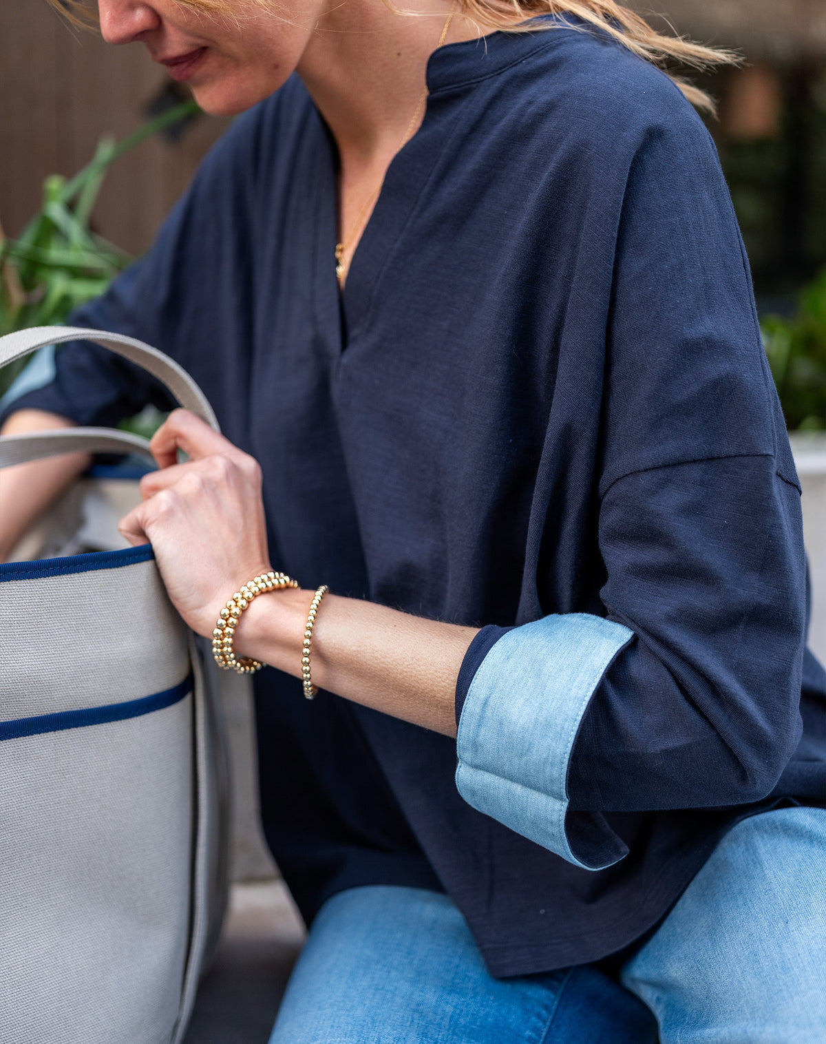 Amelia Long Sleeve Cuff Tee, view 8